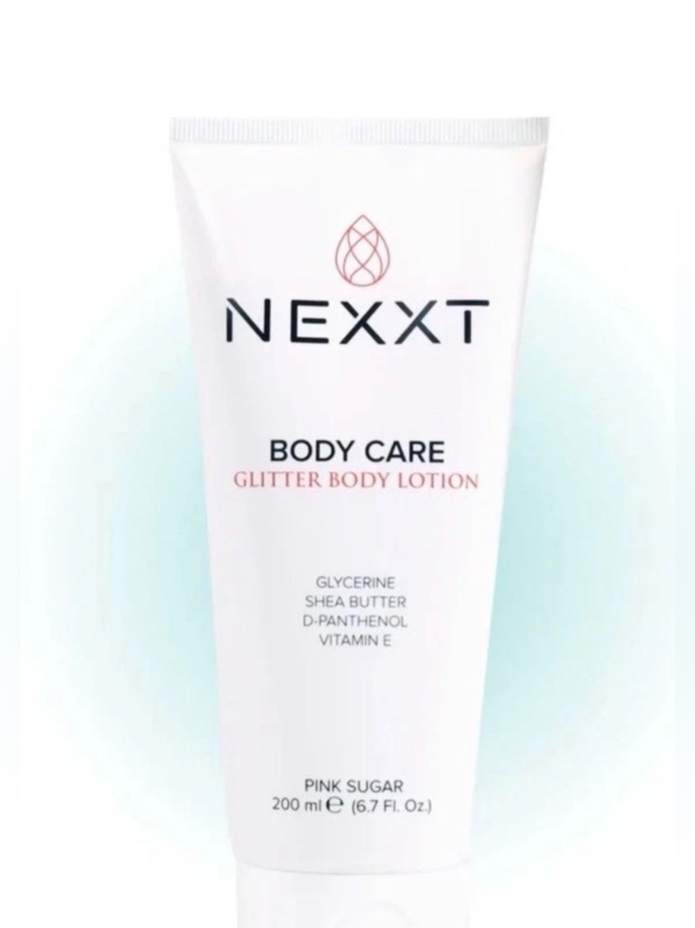 Nexxt Beauty Glitter Body Lotion Pink Sugar 6.7fl oz. *New in Box